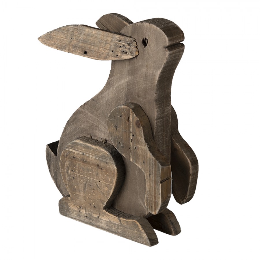 Coniglio in legno - 20x12x26 cm - Clayre&Eef